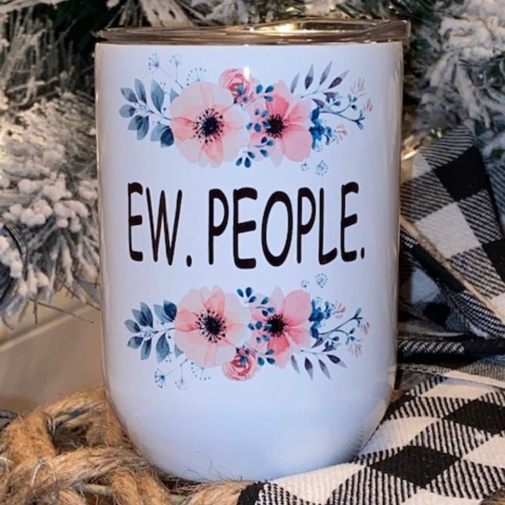 Ew People Stainless Steel Wine Tumbler